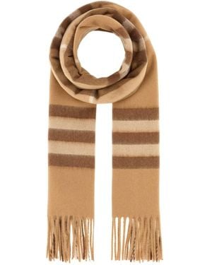 Burberry Accessoires ,Kasjmier Giant Check Cashmere Sjaal - Metallic