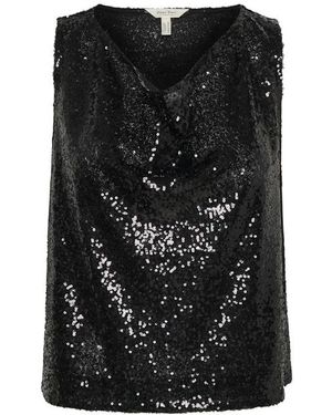Part Two Pailletten-Top Ohne Ärmel - Schwarz