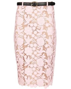 Self-Portrait Pencil Skirts - Pink