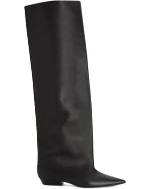 Jil Sander Over-Knee Boots - Black