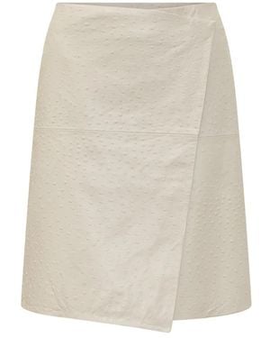 Loulou de Saison Leather Skirts - Natural