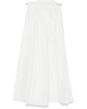 Herno Taffeta Rok - Wit