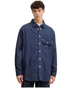 KENZO Relaxed Fit Denim Shirt - Blauw