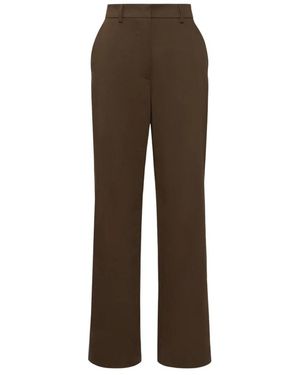 Weekend by Maxmara Baumwollsatin-Hose - Braun