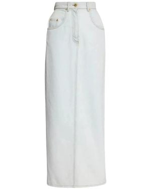 Nina Ricci Denim Skirts - Blanc