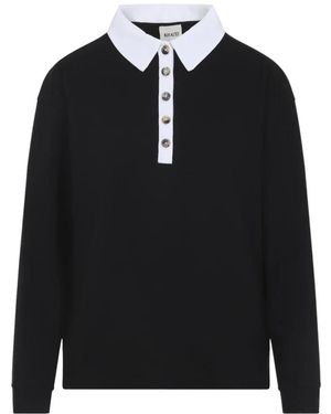 KHAITE Polo Shirts - Black