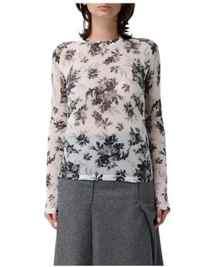 Liviana Conti Long Sleeve T-Shirts - Grey