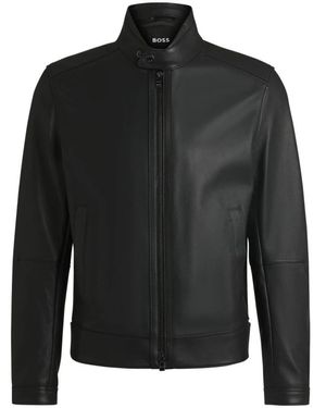 BOSS Leather Jackets - Nero