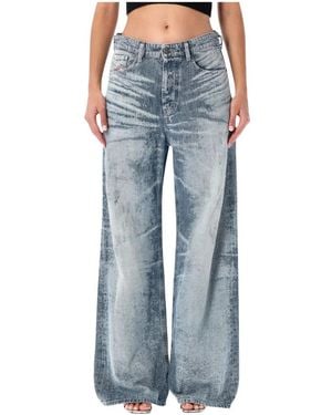 DIESEL Wide Jeans - Azul