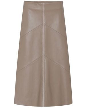 Bruuns Bazaar Midi Skirts - Brown