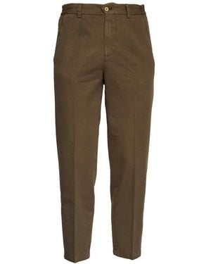 BRIGLIA Slim-Fit Trousers - Green