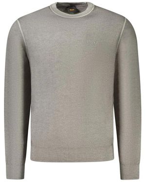 HUGO Round-Neck Knitwear - Gris