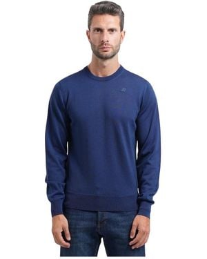 K-Way Truien & Vesten ,Blauw ,Wol Sebastien Merino