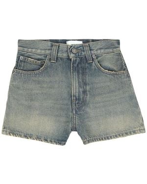 Haikure Denim Shorts - Grey
