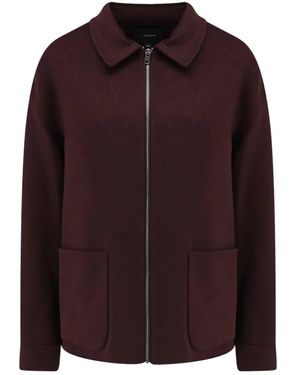 Vince Jacke Mit Spitzkragen Und Reißverschluss - Lila