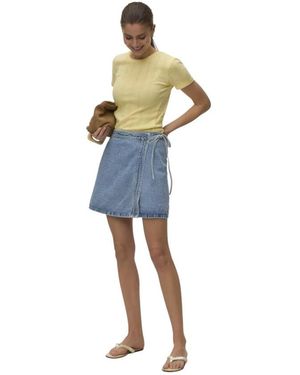 Vero Moda Vmliza Wrap Skirt - Blauw
