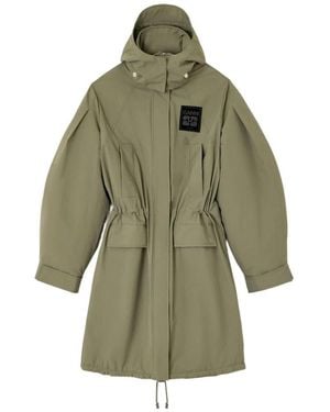 Ganni Dameskleding Parka Groen Aw25