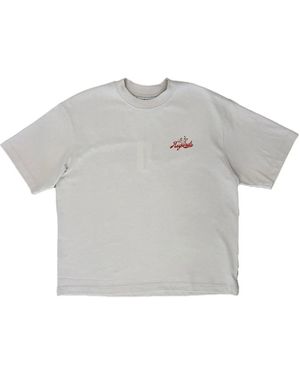 Rigards Tops ,Grijs ,Katoen Shop Logo Tee