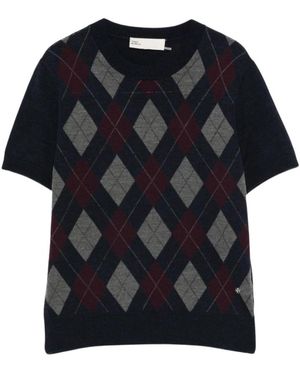 Tory Burch Round-Neck Knitwear - Noir