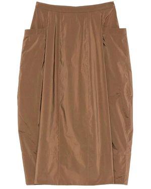 Tibi Rokken ,Bruin ,Nylon Nylon Lantern Rok