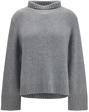 Allude Kaschmir-Rollkragenpullover - Grau