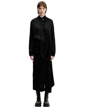 OTTOLINGER Deconstructed Satin Cut-Out - Zwart