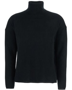 Allude Luxe Cashmere Turtleneck Sweater - Zwart