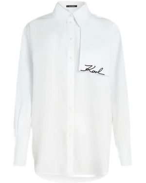 KARL LAGERFELD Shirts - Blanc