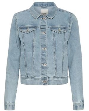 Ichi Denim Jackets - Blue