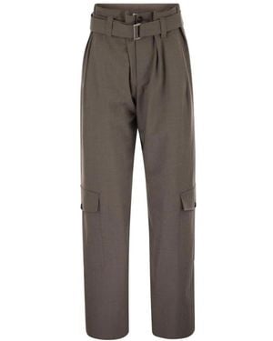Brunello Cucinelli Straight Trousers - Grey