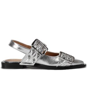 Ganni Ballerinas - Marrone
