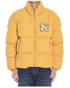 Palm Angels Winter Jackets - Yellow