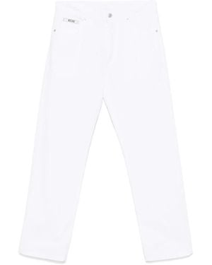 Moschino Straight Trousers - Bianco
