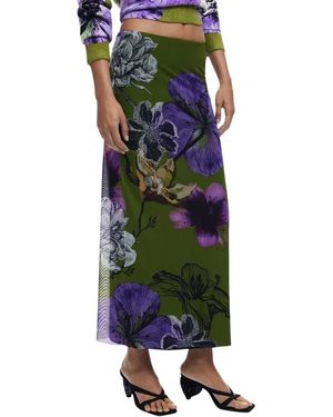 Desigual Polyester Skirt - Green