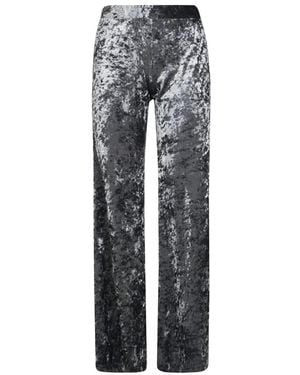 forte_forte Straight Trousers - Grey