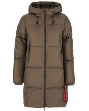 AFTER LABEL Abrigo Parka Para Mujer, Mujer, Talla - Marrón