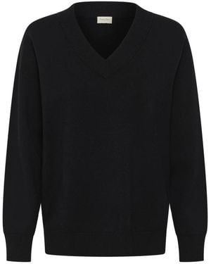 Part Two V-Neck Knitwear - Negro