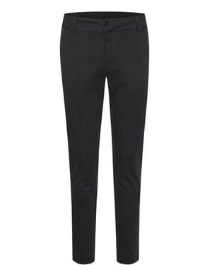 Kaffe Slim-Fit Trousers - Black