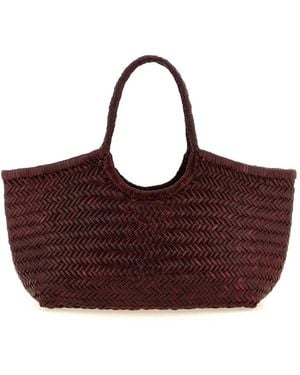 Dragon Diffusion Geflochtene Leder-Tragetasche - Rot