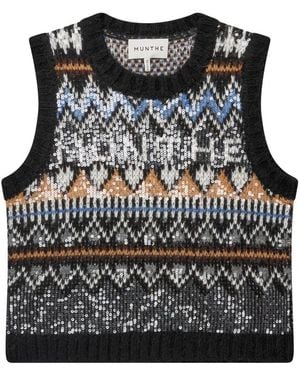 Munthe Round-Neck Strickwaren - Schwarz