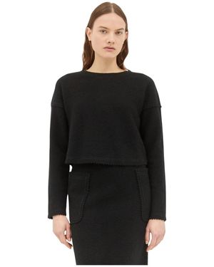 Max Mara Round-Neck Knitwear - Black