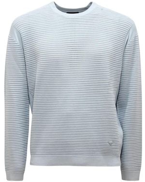 Armani Round-Neck Knitwear - Azul