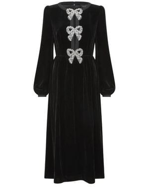 Saloni Midi Dresses - Black