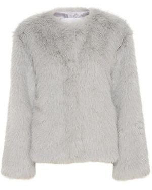 Karen By Simonsen Faux Fur & Shearling Jackets - Grey
