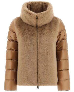 Herno Faux Fur & Shearling Jackets - Marrón