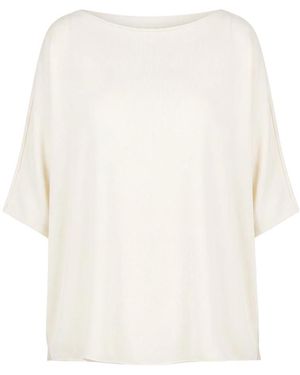 Liviana Conti Round-Neck Knitwear - White