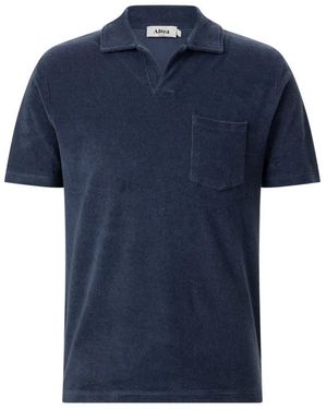 Altea Tops ,Blauw ,Katoen Terry Poloshirt