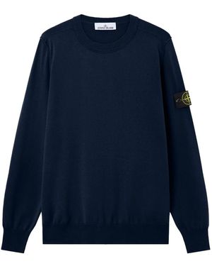 Stone Island Round-Neck Knitwear - Blue