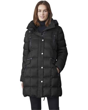 Junge Chaqueta Acolchada De Plumón Con Capucha Desmontable, Mujer, Talla - Negro