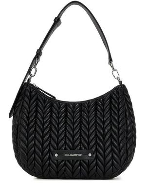 KARL LAGERFELD Tassen ,Zwart ,Quilted Shoulder Bag